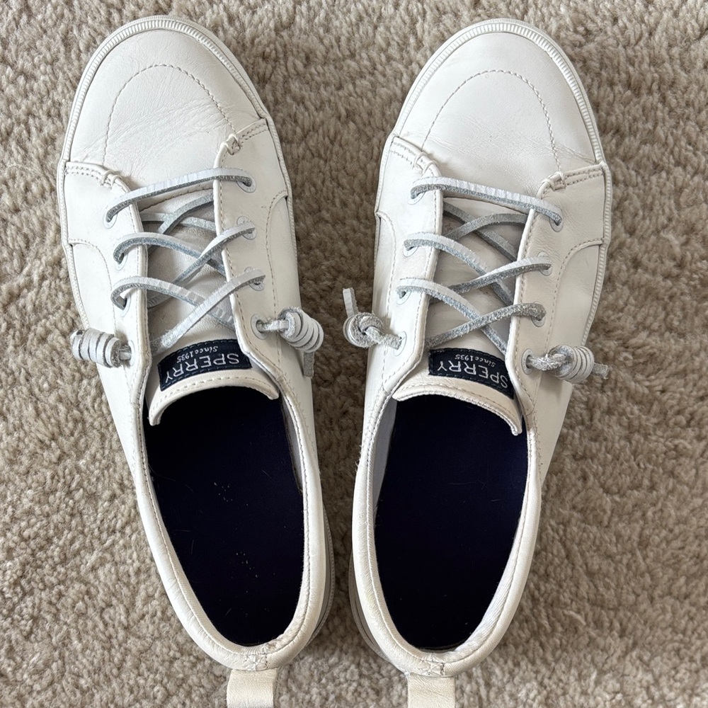 Sperry Women's White Athletic Shoes - Picture 4 of 6